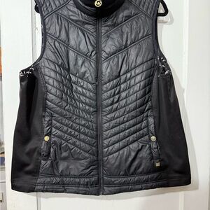 Women's Black Quilted Vest